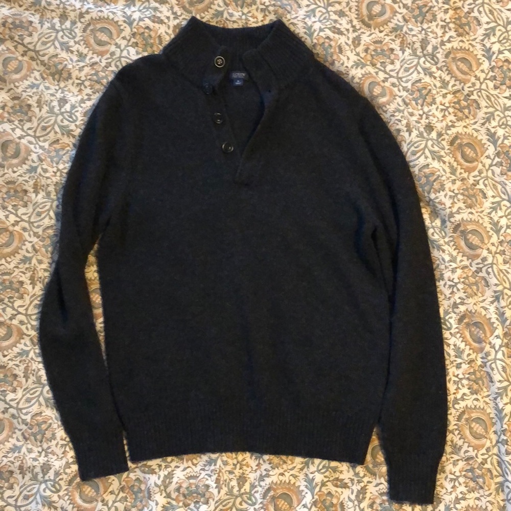 Men’s SM Dark Gray J. Crew Pullover Sweater